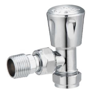 Buy cheap Modern Angled Radiator Valves 1/2'' For 15 mm Copper Pipe With Valve Tail Chrome Plated from wholesalers