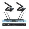 Buy cheap 2CH Dual Channel UHF Wireless Microphone System High Sensitive from wholesalers