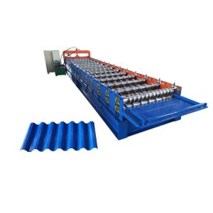 Trapezoidal Sheet Metal Roll Forming Machines Single Layer Type Easy Installatio