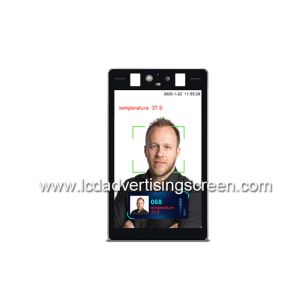 Floor Stand Face Recognition Digital Advertising Equipment Body Temperature