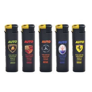 Classical Black Color Refillable Electric Torch Cigarette Lighter Customized