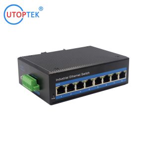 UT08GP unmanaged Gigabit 8port POE industrial ethernet switch used for IP