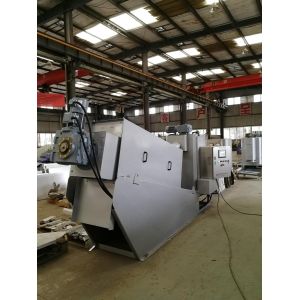 Buy cheap 1.47kw Screw Press Sludge Dewatering Machine for Slaughtering Sewage Efficiently from wholesalers