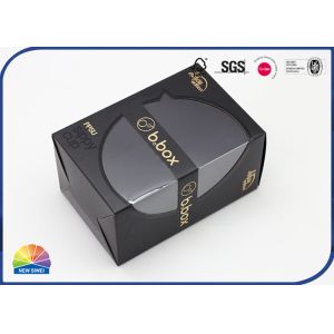 Buy cheap Gold Stamping Folding Carton Box With Visible PET Window Patched from wholesalers