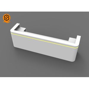 Modern 2 People Artificial Stone Reception Desk With Joint Invisible