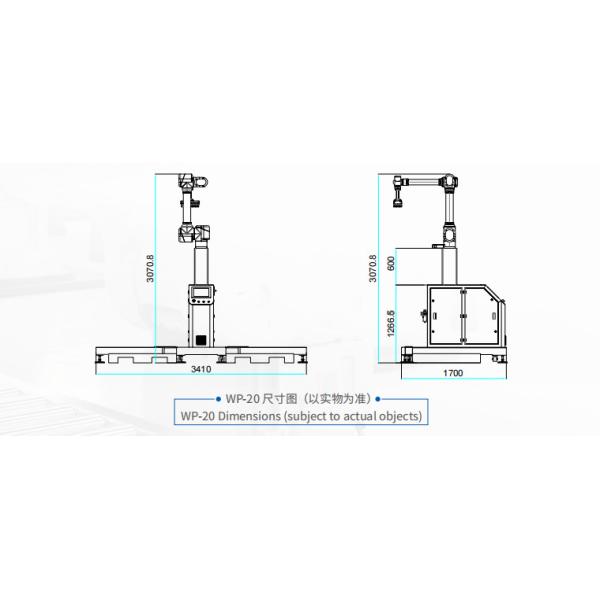 Buy cheap Advanced Chinese Robot Arm 3KW Total Palletizing Power 8-10 Times/minute Design Speed from wholesalers