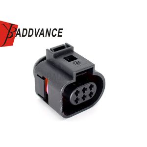 Black FEP Automotive Connectors 1.5 Mm 6 Pin Sealed Connectors For Skoda V W
