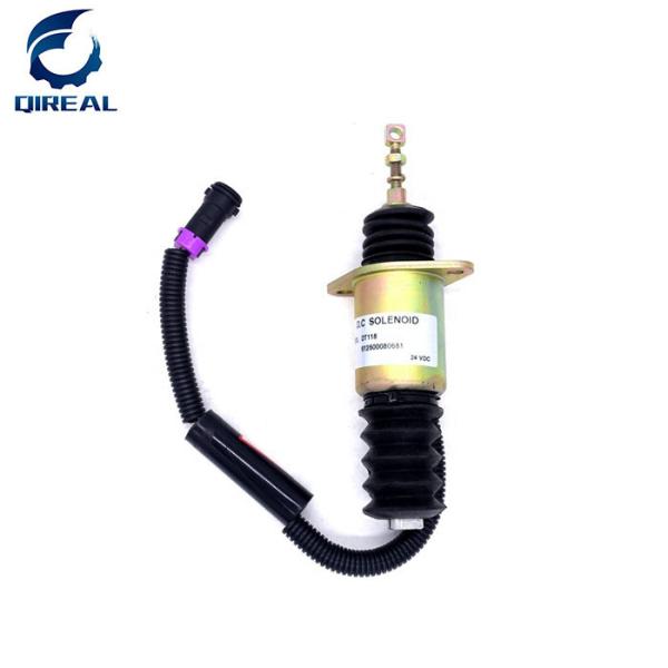 Quality DT118 Excavator Electrical Parts 24V Diesel Engine Stop Solenoid 612600080681 for sale