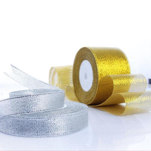 Wholesale High Quality cake ribbon metallic yarn ribbon 38 mm