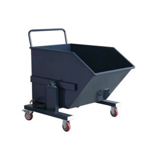 Buy cheap Blue Skips Tipper Bins Self Dumping Bin Portable Trash Waste Scrap Steel Hopper from wholesalers
