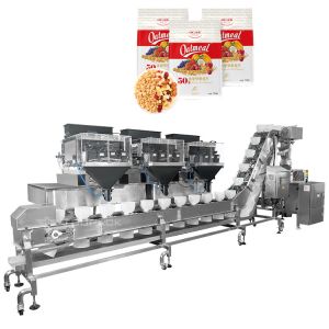 Buy cheap Mixed Nuts And Dried Fruits Linear Weigher Packing Machine With Conveyor Pre-Made Bag Packing Machine from wholesalers