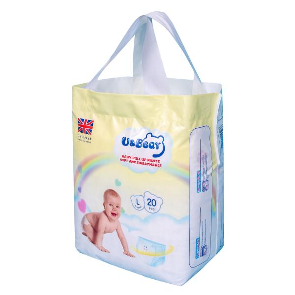 Quality Adjustable Fluff Pulp Pull Up Baby Diaper Pants for sale