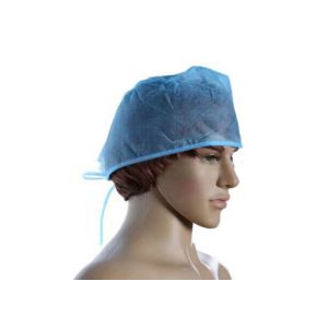 Buy cheap Hospital Surgeon Disposable Head Cap Polypropylene Material Hand Made With Lace from wholesalers