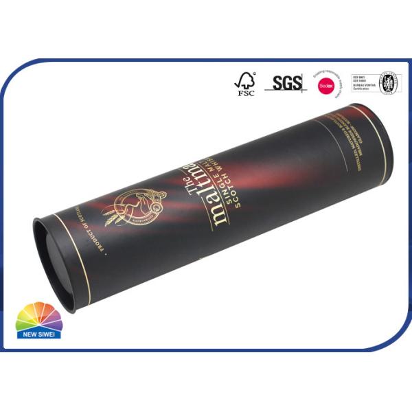 Quality Whisky Wine Paper Cylinder Packaging Boxes Cardboard Roll Packaging for sale