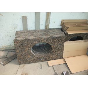 Buy cheap Baltic Brown Granite Bathroom Vanity Countertops 2cm Thickness Custom Cut from wholesalers