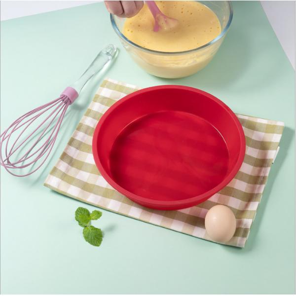 Nonstick Circular Chiffon Silicone Baking Cake Mold Circular Model 8'' Cake Pan