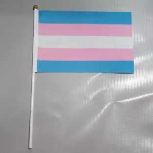 Buy cheap High Quality 100D Polyester Handheld LGBT Flags Custom Rainbow Flags from wholesalers