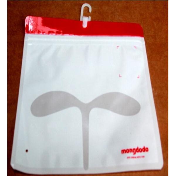 Quality Stationery Set Transparent Plastic Bow Handle Hanger Zipper Lock Cosmetic Pvc Bag With K,Hanger Plastic Hook Bag F for sale