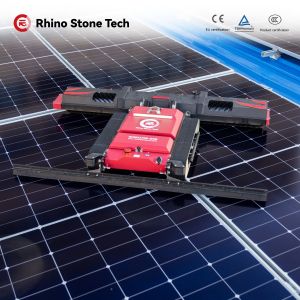 Buy cheap Automatic Remote Control Solar Panel Cleaning System Crawler Robot for PV Power Dust Removal Solution from wholesalers