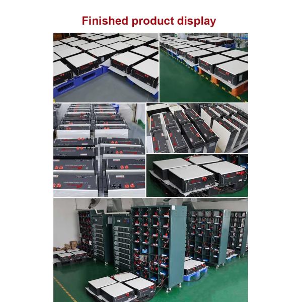 48v 51.2v 100Ah 200Ah Lithium Lifepo4 Prismatic Cells Pack Bms Screen Rack for Storage Systems