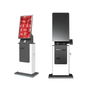 Buy cheap 32 Inch Self Service All in One Hotel Check in Kiosk Self Passport QR Code Scanner Ticket Bill Printer POS Payment Kiosk from wholesalers