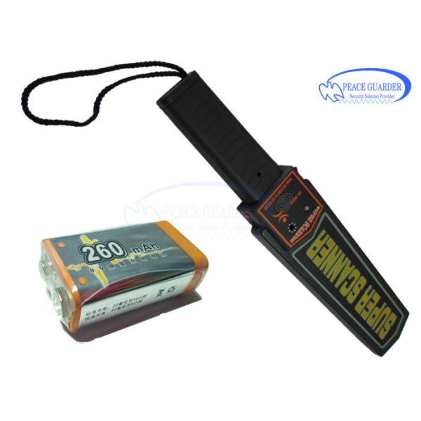 Buy cheap 356g Portable Metal Detector Wand 9V Fold Battery LED / Audio Alarm For Body Search from wholesalers