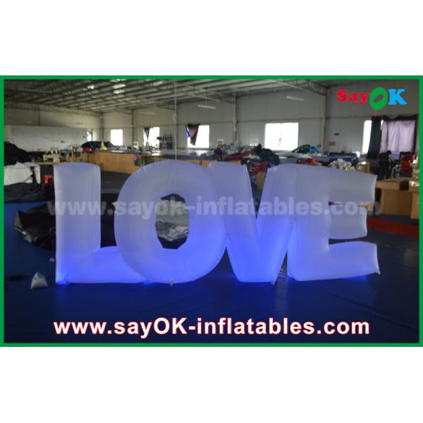 Colorful Inflatable Lighting Decoration Letter Love With Led light For Party or
