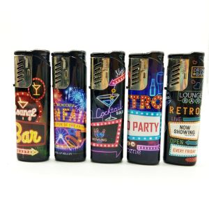 Buy cheap Plastic Gas Refill Windproof Electronic Lighter with Customised Logo Model NO. DY-F001 from wholesalers