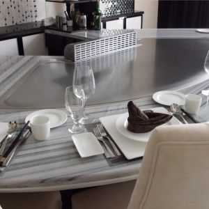 Buy cheap Customized 11 Seat Fan Shape Teppanyaki Grill Table with 500*380mm Cooking Size for Commercial Restaurant & Hotel from wholesalers