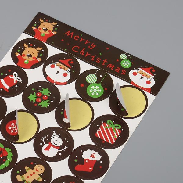 Christmas labels for packaging metal label and packaging label for custom sticker