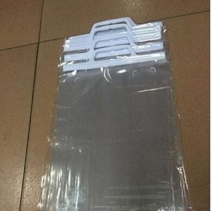 Hard Handle Biodegradable Laundry Bags Rigid Snip Handle Click Up