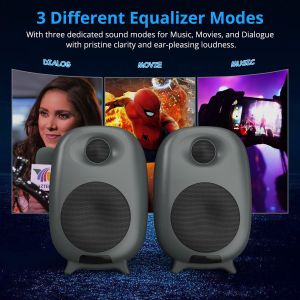 Buy cheap Black Bluetooth Bookshelf Speakers Romote Control CE FCC Certification from wholesalers