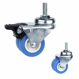 Buy cheap PVC 154lbs Loading 50mm Threaded Stem Casters With Brakes For Washing Machines from wholesalers