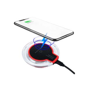 Plastic Material QI Wireless Power Bank / QI Wireless Portable Charger With LED