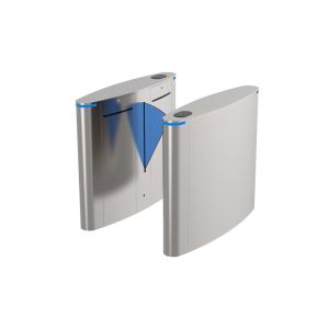 Buy cheap AC100V Automatic Flap Barrier Turnstile 10mm Acrylic Face Recognition 100W from wholesalers