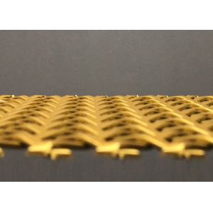 Buy cheap Decorative Woven Gold Wire Mesh 2m OEM SGS from wholesalers