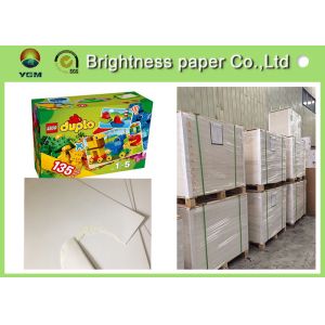 Buy cheap One Side Coated White Cardboard Sheets For Packaging Boxes Eco Friendly from wholesalers