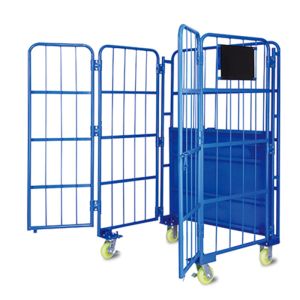 Buy cheap Light Duty Electroplated Steel Q235 Folding Roll Cage Containers from wholesalers