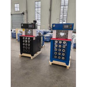 China 3 Inch Upgrade PLC Control System Fast Change Mould Tool Hose Crimping Machine Process With Withhold Faster  Crimping Force 1500T on sale