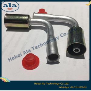 Buy cheap #6 #8 #10 #12Quick joint with Iron jacket Auto air conditioning fitting 90 Degree ac hose fitting hose end connecto from wholesalers
