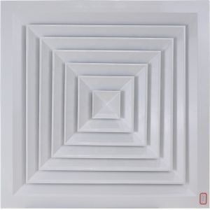 Buy cheap customized Air Conditioner Accessories Square Aluminium Louvre Vents And Grilles from wholesalers