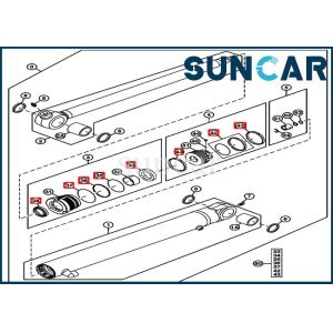 Buy cheap John Deere 4704455 Arm Cylinder Components 35G 35D Excavator Hydraulic Seal Repair Kit from wholesalers