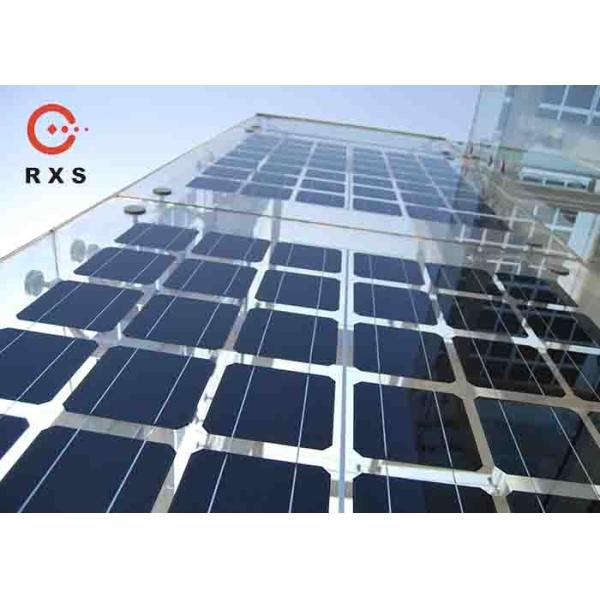 Polycrystalline 200 Watt Solar Panel , BIPV Solar Modules 25% Transparent