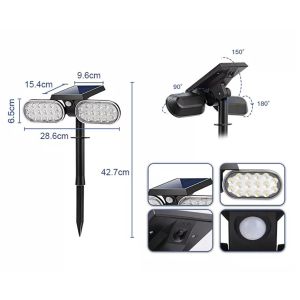 Buy cheap IP65 Waterproof Solar Power Garden Lights Stick Lawn Stake Outdoor Pathway Yard LED from wholesalers