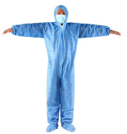 Quality Flame Resistant Disposable Isolation Gowns , Breathable Disposable Coveralls for sale