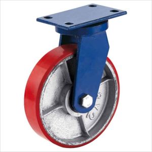 Buy cheap extra heavy duty caster polyurethane wheel on cast iron 700kgs product