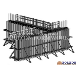 Buy cheap Shear Wall Formwork Systems , Vertical Concrete Wall Formwork I Joist Beam from wholesalers