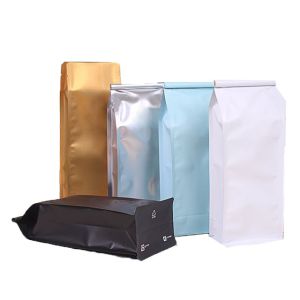 Buy cheap Resealable Recycle Coffee Bean Flat Bottom Gusset Bags product