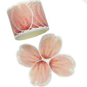 Buy cheap Gift Box Wrapping 35mm Pink Flower Diy Stickers With Tape from wholesalers