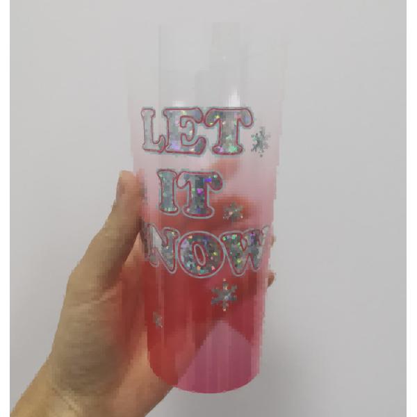 Quality Clear PVC Insert of double wall Plastic Tumbler for sale